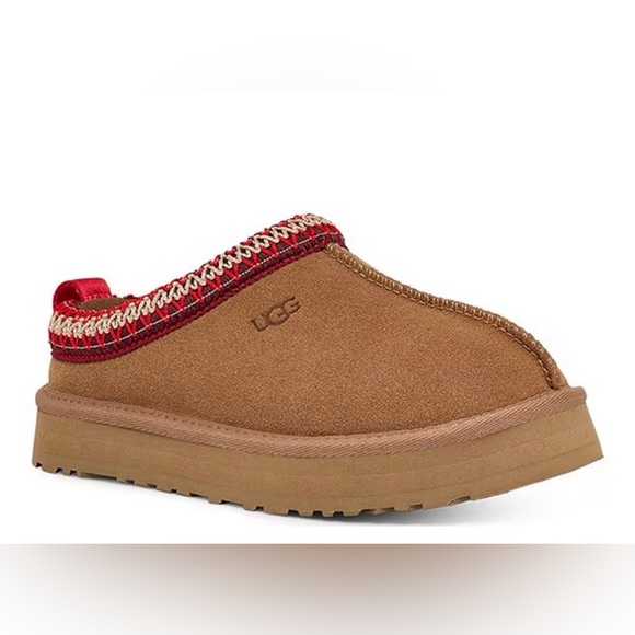 UGG Other - UGG® Kids' Tazz Suede Platform Clog Boot Big Kids Brown Chestnut Size 5 winter
